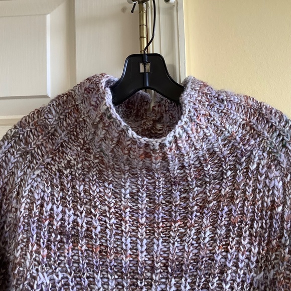 Rag & Bone Wool Blend Marled Funnel Neck Sweater Multicolor SZ L - Picture 2 of 16